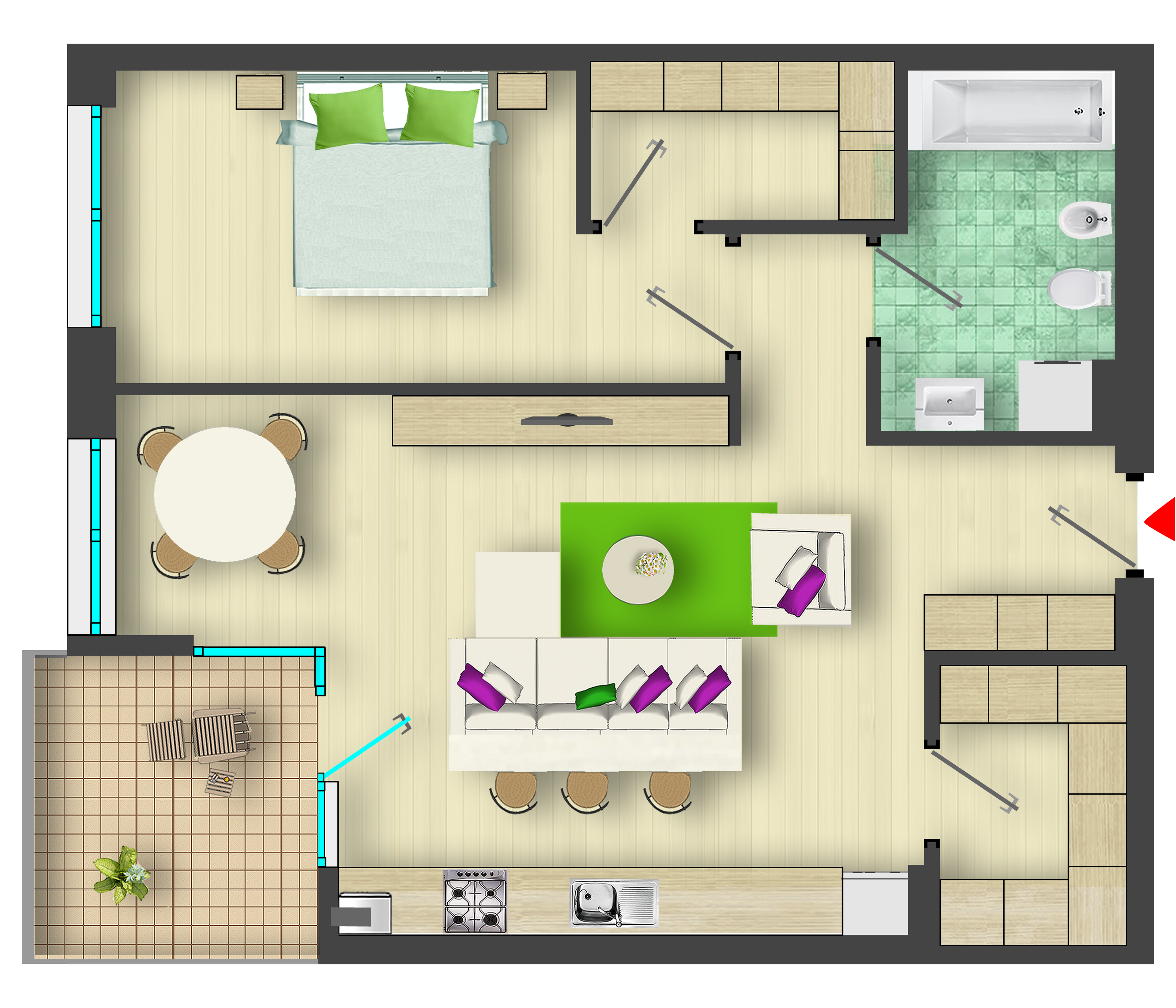 Apartment for sale recommended by 